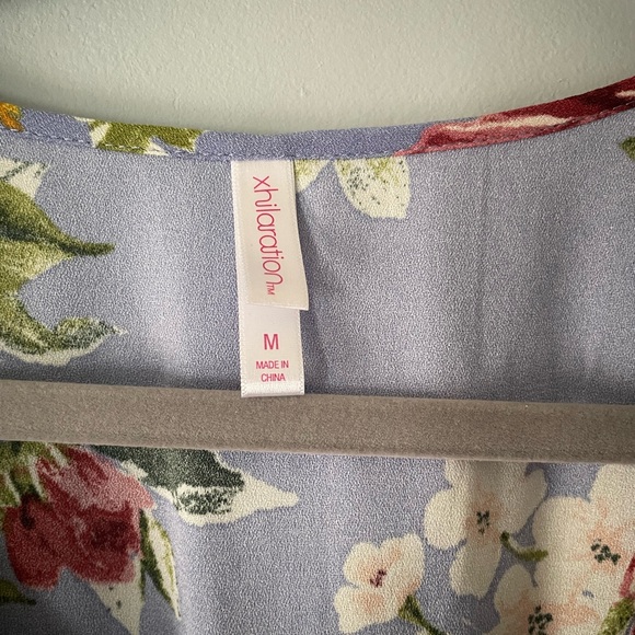 Xhilaration Floral Dress in Blue and Pink - Picture 5 of 6